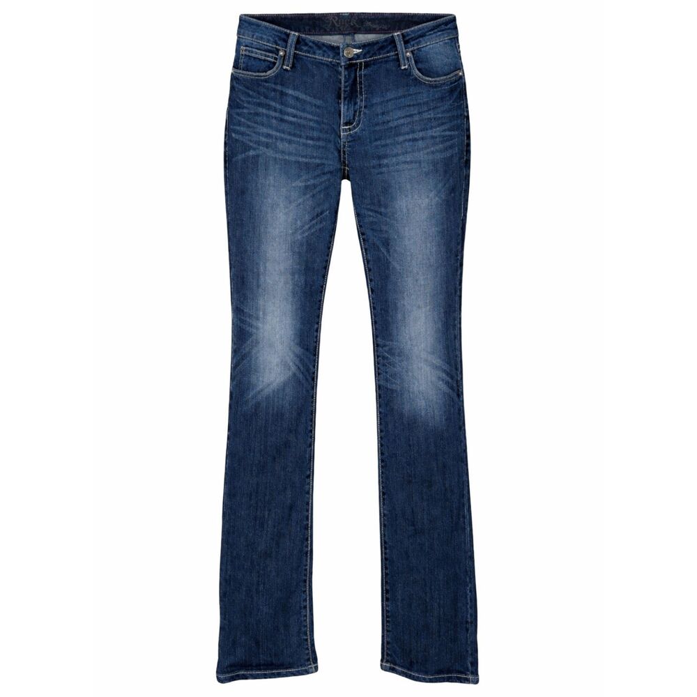 ROCK 47 BY WRANGLER LOW RISE CROSS FESTIVAL WESTERN BOOTCUT RODEO BLING JEANS